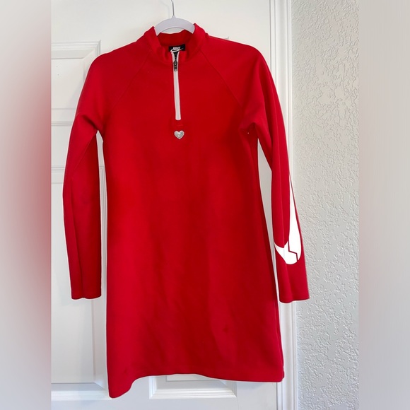 Nike Valentines Quarter-Zip Sweater Dress - Picture 1 of 4